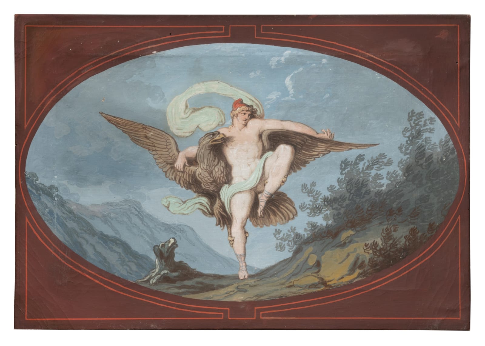 Felice Giani, Ratto di Ganimede, 1802