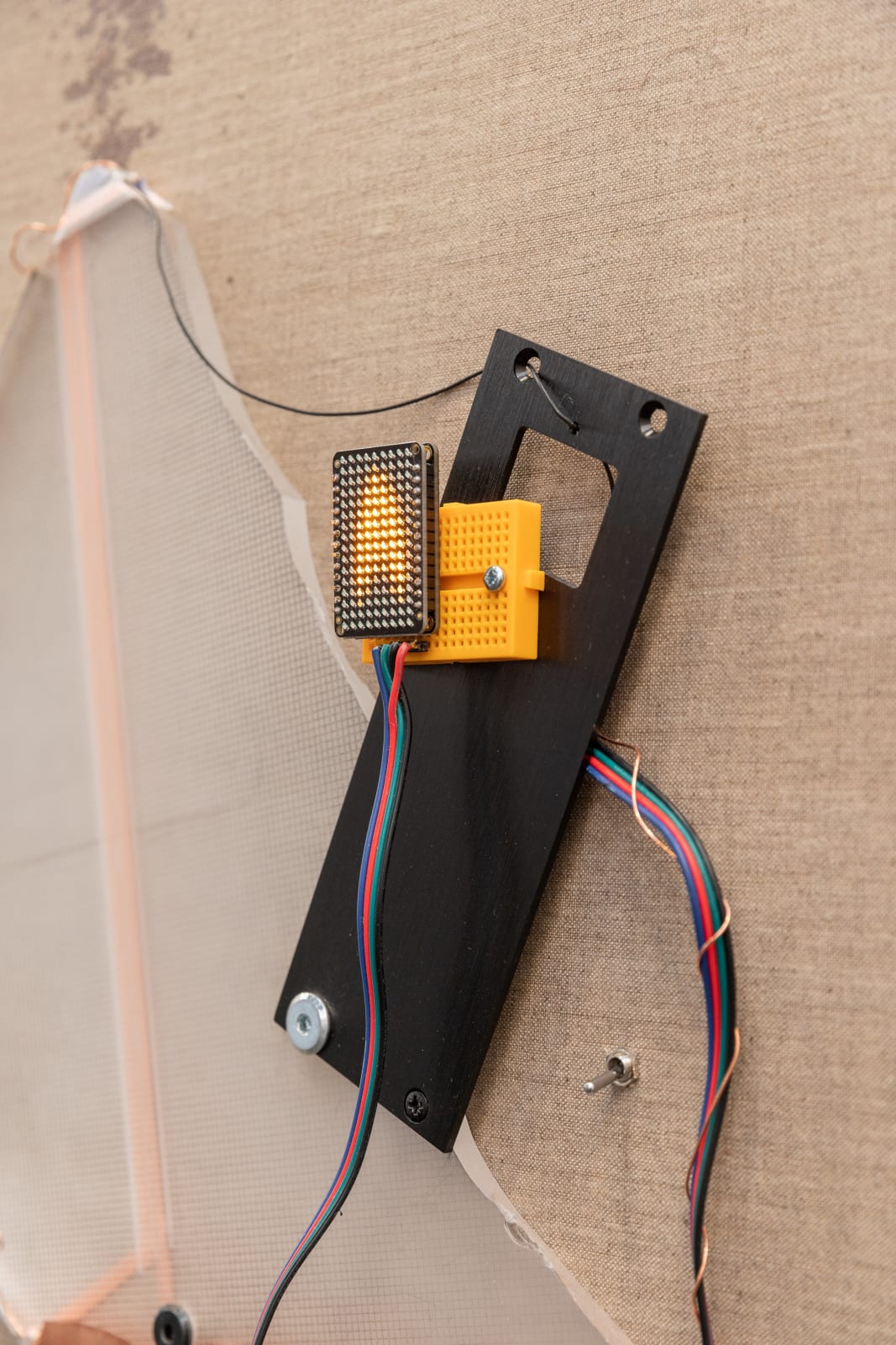 Haroon Mirza, After Lofoten (Solar Powered LED Circuit Composition 47), 2022