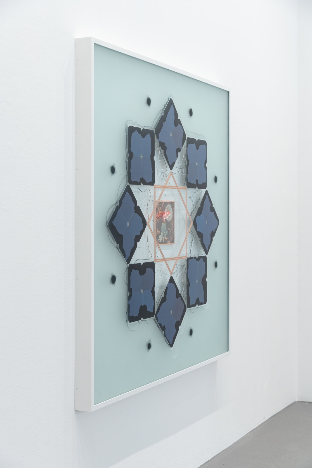 Haroon Mirza, Illuminated Revelations in a Cave (Solar Cell Circuit Composition 29), 2023