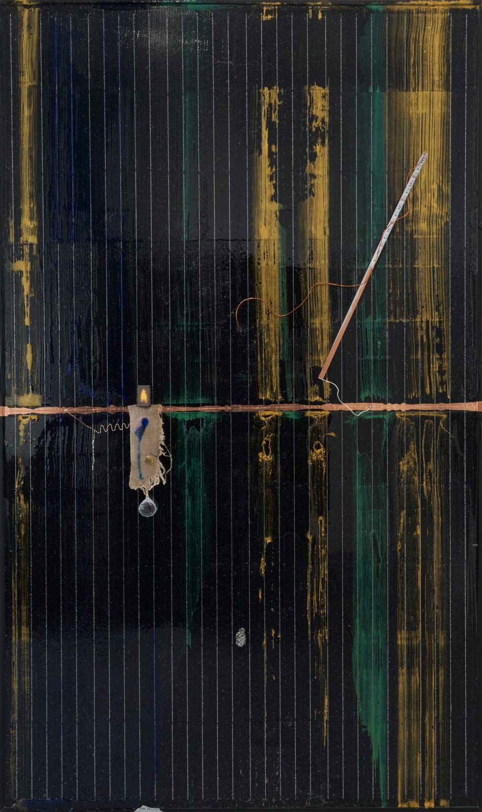 Haroon Mirza, Wave Particle Duality (Solar Powered LED Circuit Composition 45), 2022