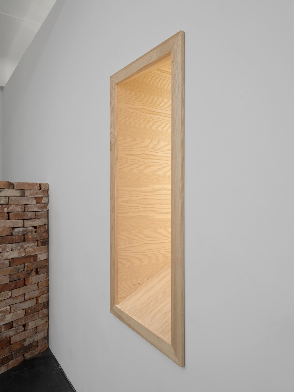 Parallelogram ash-coloured wooden window frame on white wall and view of grey building across. Rindon Johnson Examples: laughter in the morning and tears in the afternoon. A dreadful boar.—His burning, bloodshot eyes seemed coals of living fire, and his roughneck was knotted with stiff muscles, and thick-set with bristles like sharp spikes. A seething froth dripped on his shoulders, and his tusks were like the spoils. Discordant roars reverberated from his hideous jaws; and lightning—belched forth from his horrid throat— scorched the green fields. If the wind blows, I can’t control that. I did not expect you. So was it just your husband who went fishing. Of course it was just him. Fundament. The trash clouds moved over the town. Progress. Hundreds of thousands. You don’t see it? It is said that in their country gold is carried down by the mountain torrents, and that the barbarians obtain it by means of perforated troughs and fleecy skins. It represents royal power. It represents the flayed skin of Krios, companion of Phrixus. It represents a book on alchemy. It represents a technique of writing in gold on parchment.. It represents a form of placer mining practiced in Georgia, for example. It represents the forgiveness of the Gods. It represents a rain cloud. It represents a land of golden grain. It represents the spring-hero. It represents the sea reflecting the sun. It represents the gilded prow of Phrixus' ship. It represents a breed of sheep in ancient. It represents the riches imported from the East. It represents the wealth or technology of Colchis. It was a covering for a cult image of Zeus in the form of a ram. It represents a fabric woven from sea silk. It is about a voyage from Greece, through the Mediterranean, across the Atlantic to the Americas. It represents trading fleece dyed murex-purple for Georgian gold, 2023 Ash wood Dimensions variable