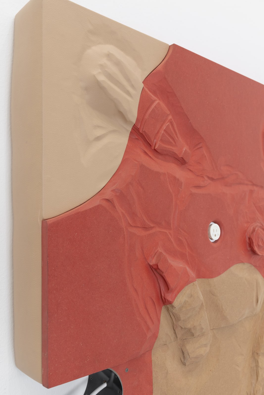 Neïl Beloufa, Bottles and Cans on Red, 2019