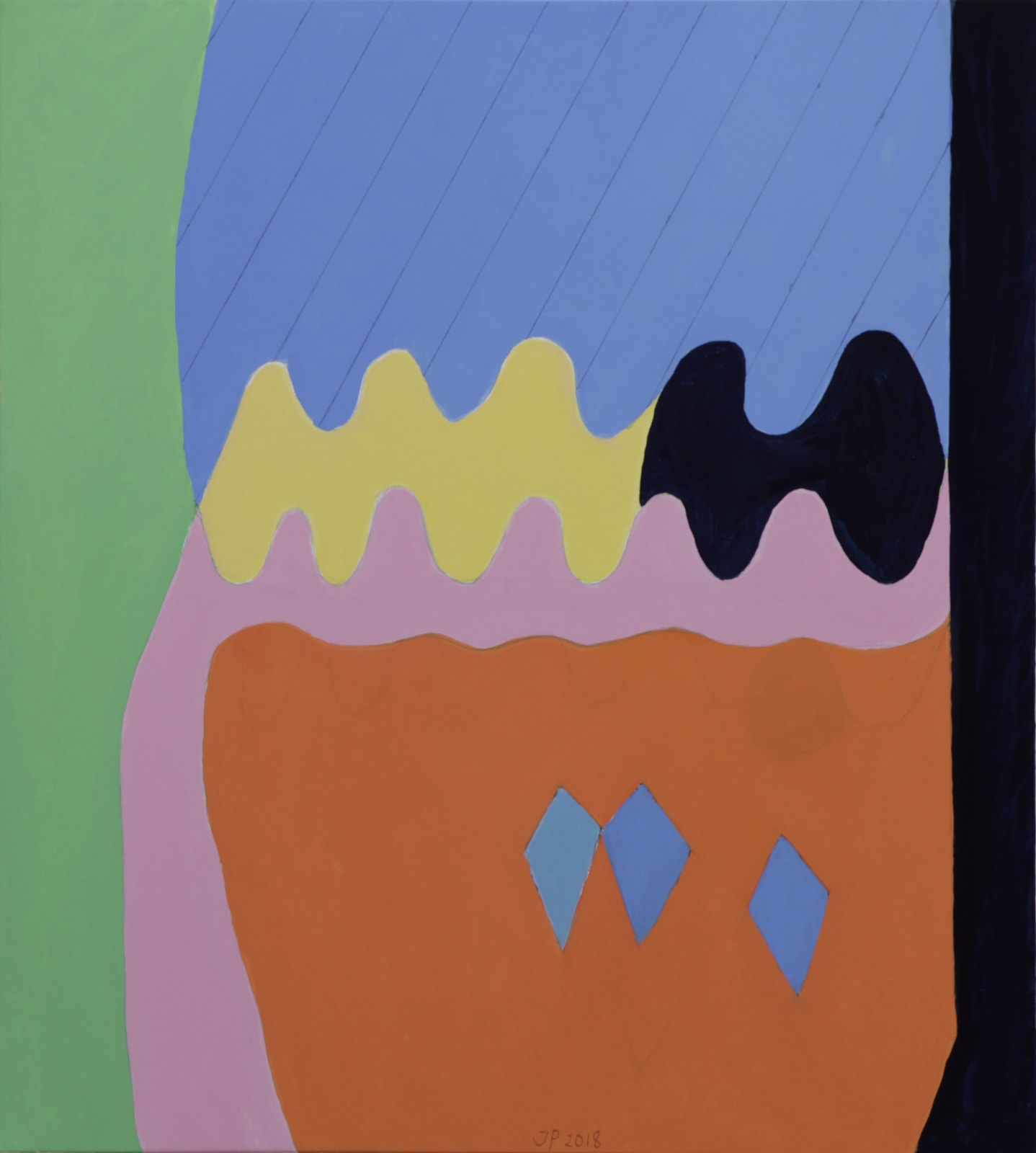 Jürgen Partenheimer, Something There 100 Poets #48, Samuel Beckett, 2018