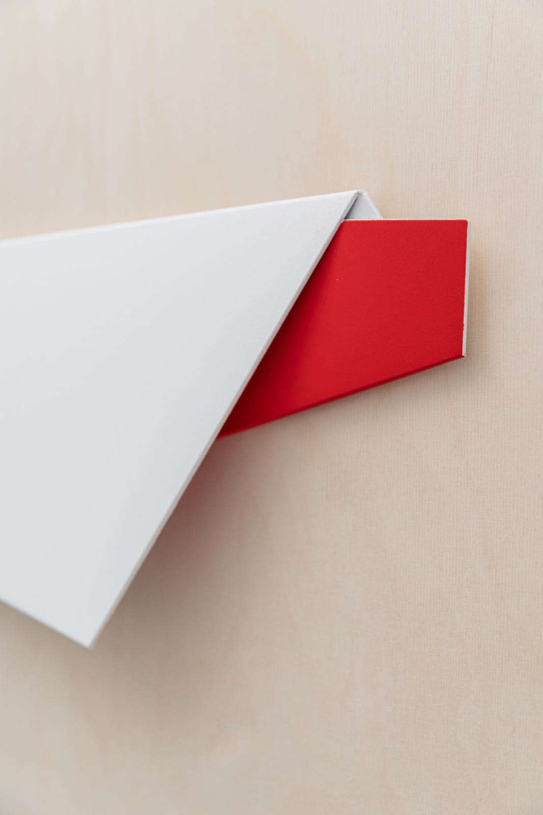 Sébastien de Ganay, White & Red Folded Flat Sequence 01, 2021