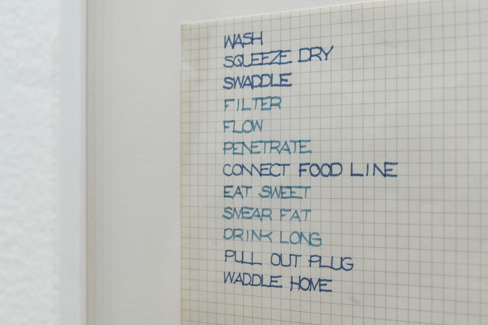 Rosemarie Castoro, Untitled (Concrete Poetry), 1969