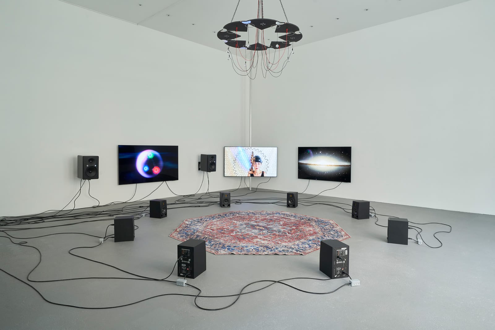 Haroon Mirza & Jack Jelfs, The Wave Epoch (Shamanic DMT Ritual @CERN causes Demonic Portal to open creating novel coronavirus UFO), 2022