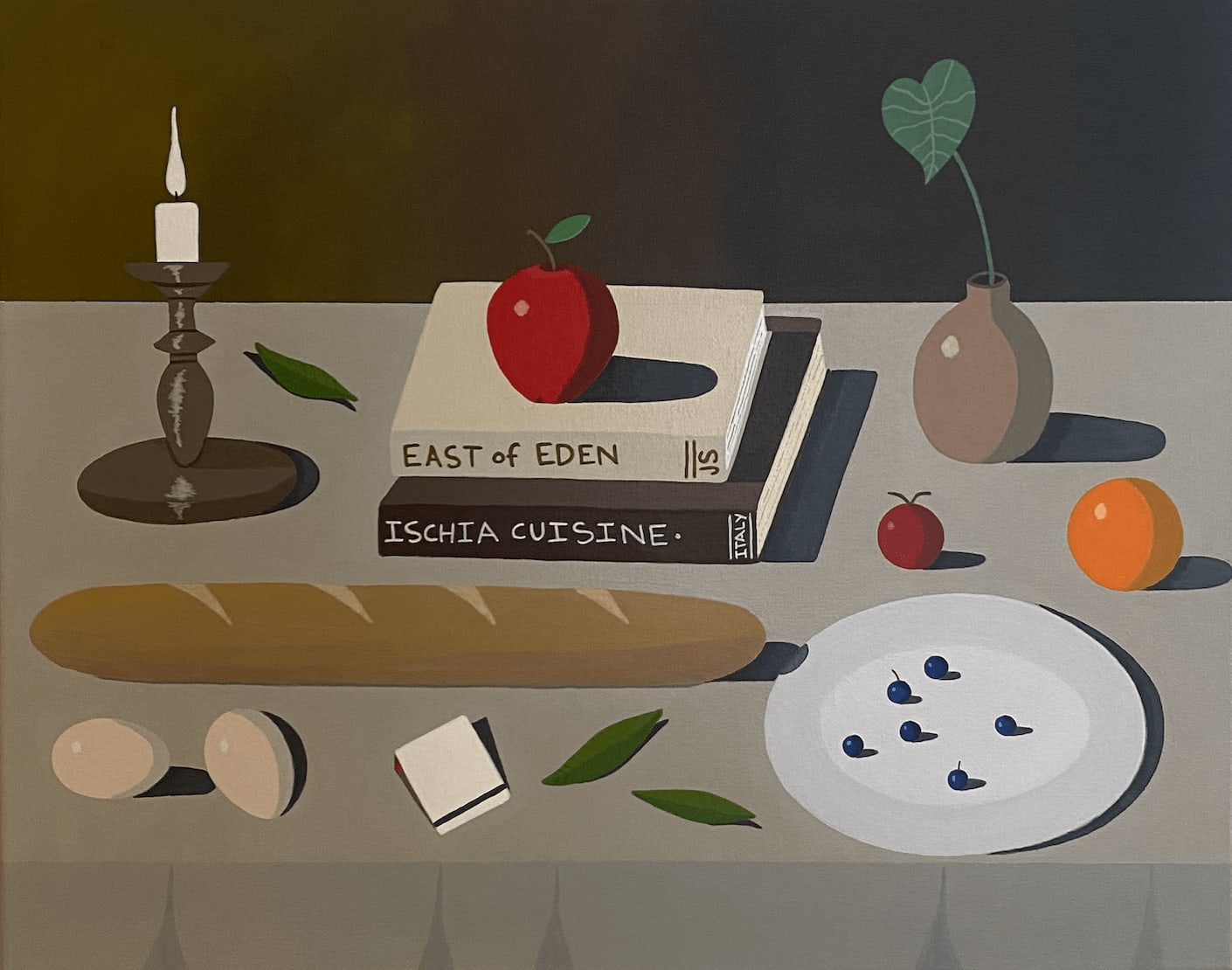 Ciccio Boles, Still Life with Red Apple