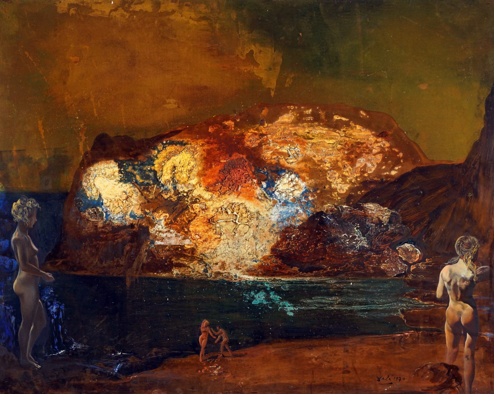 Salvador Dalí, Nus dans un paysage du Cap de Creus (Nudes in a Landscape of Cap de Creus), 1965-70
