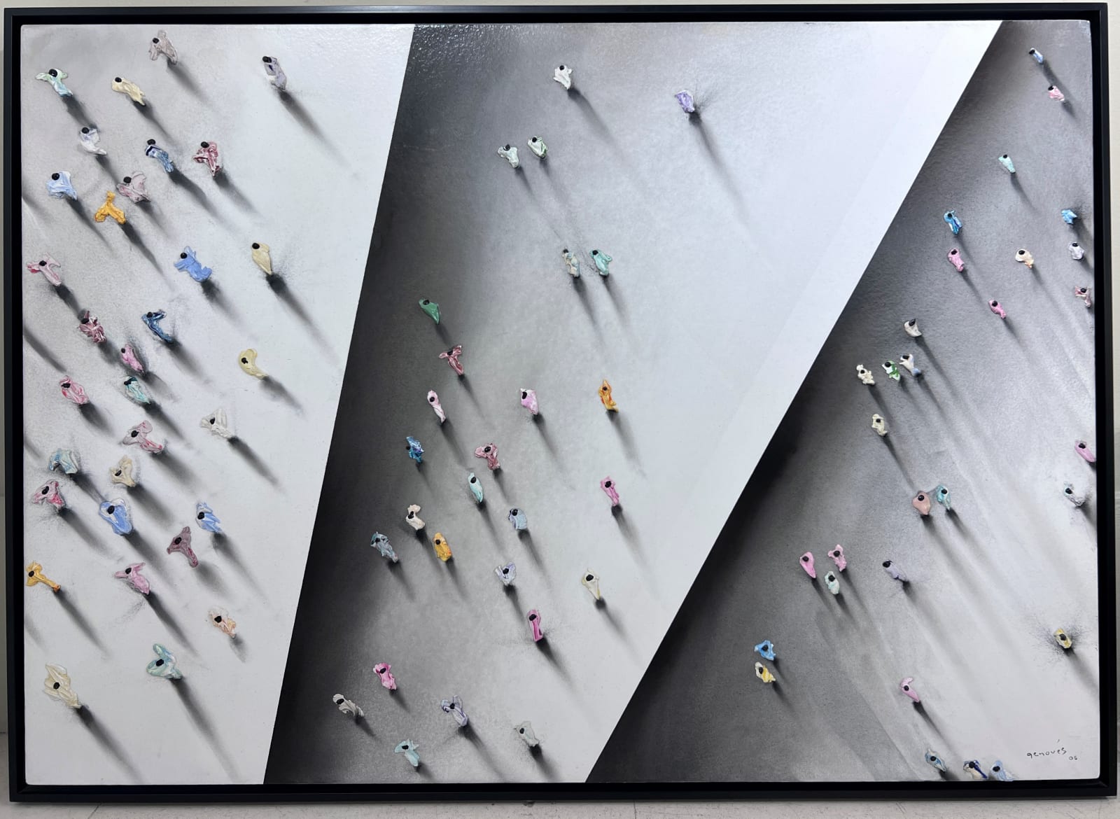 Juan Genovés, Espacio dividido (Divided Space), 2006
