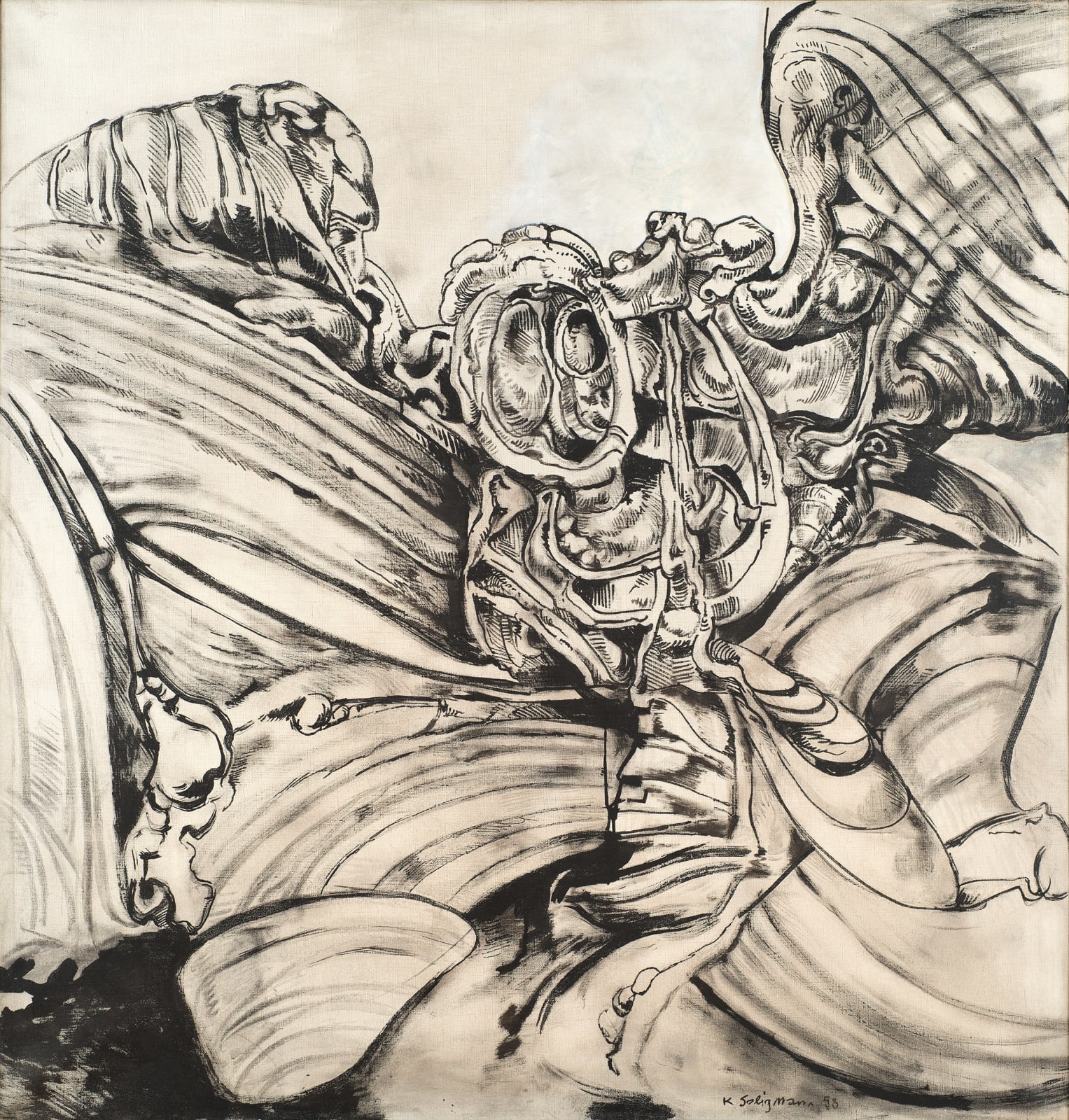 Kurt Seligmann, Envelopment II (Man in the Castle I), 1958