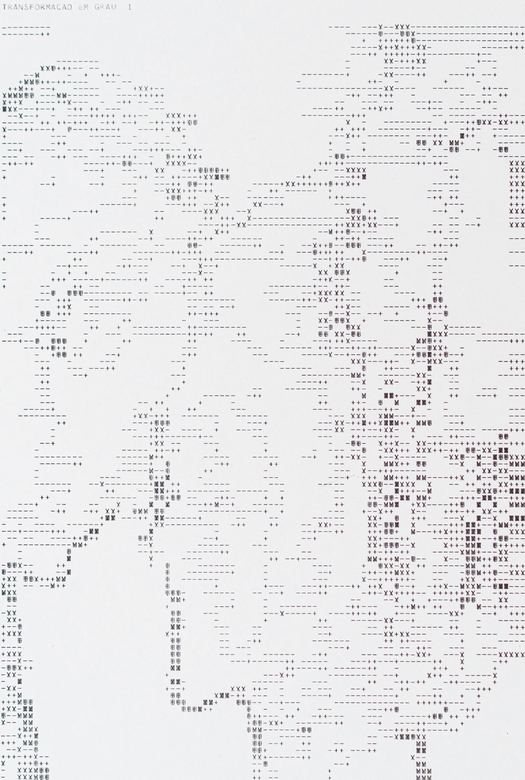 Waldemar Cordeiro, Derivatives of an Image: Transformation in Degree 1, 1969