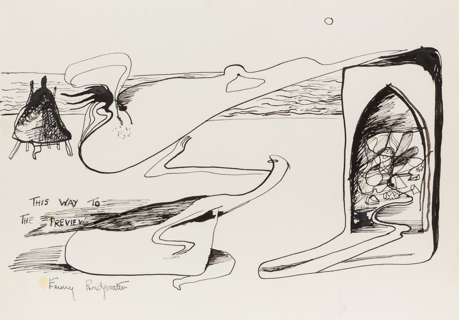 EMMY BRIDGWATER, This Way to the Preview, c.1945