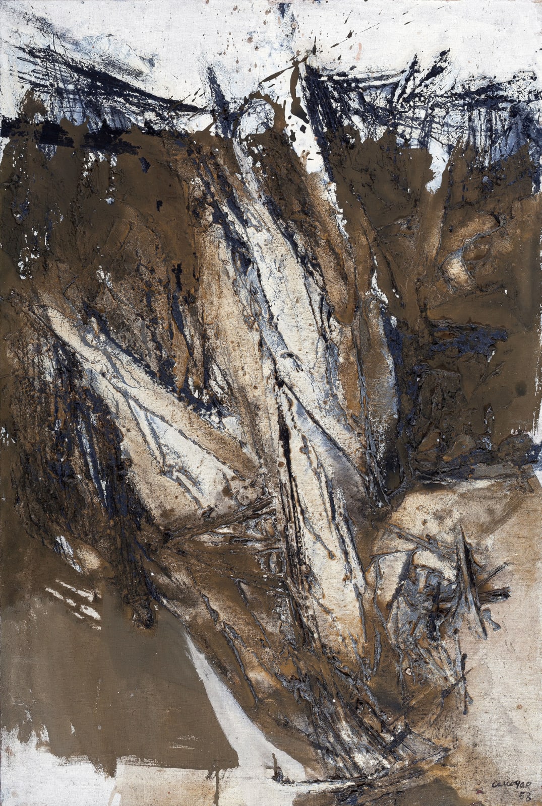 Rafael Canogar, Pintura no. 18, 1958