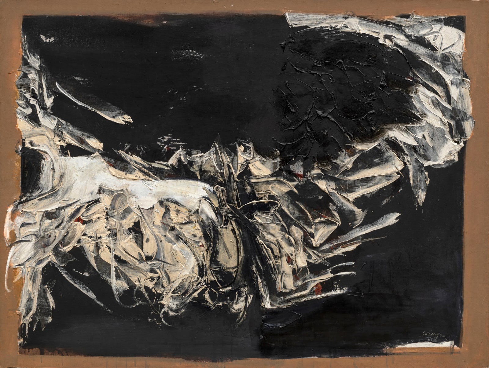Rafael Canogar, Estandarte, 1962