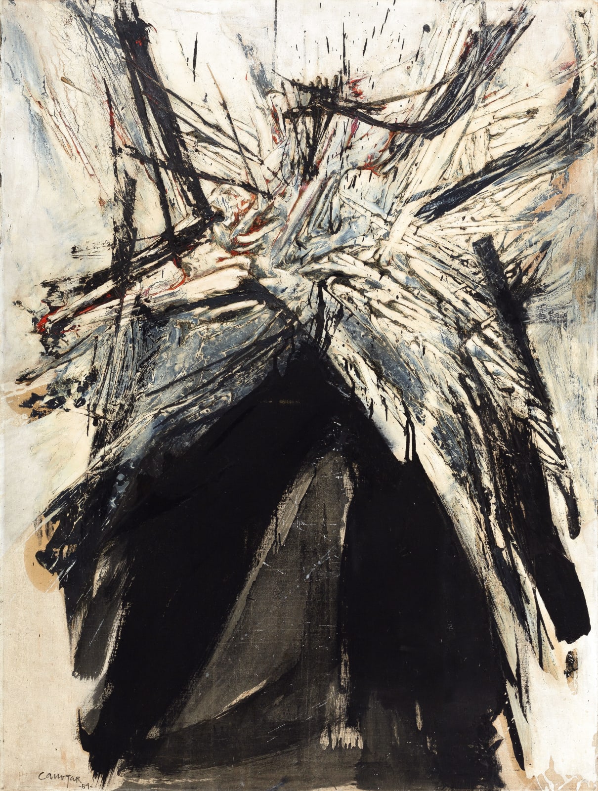 Rafael Canogar, Jaque, 1959