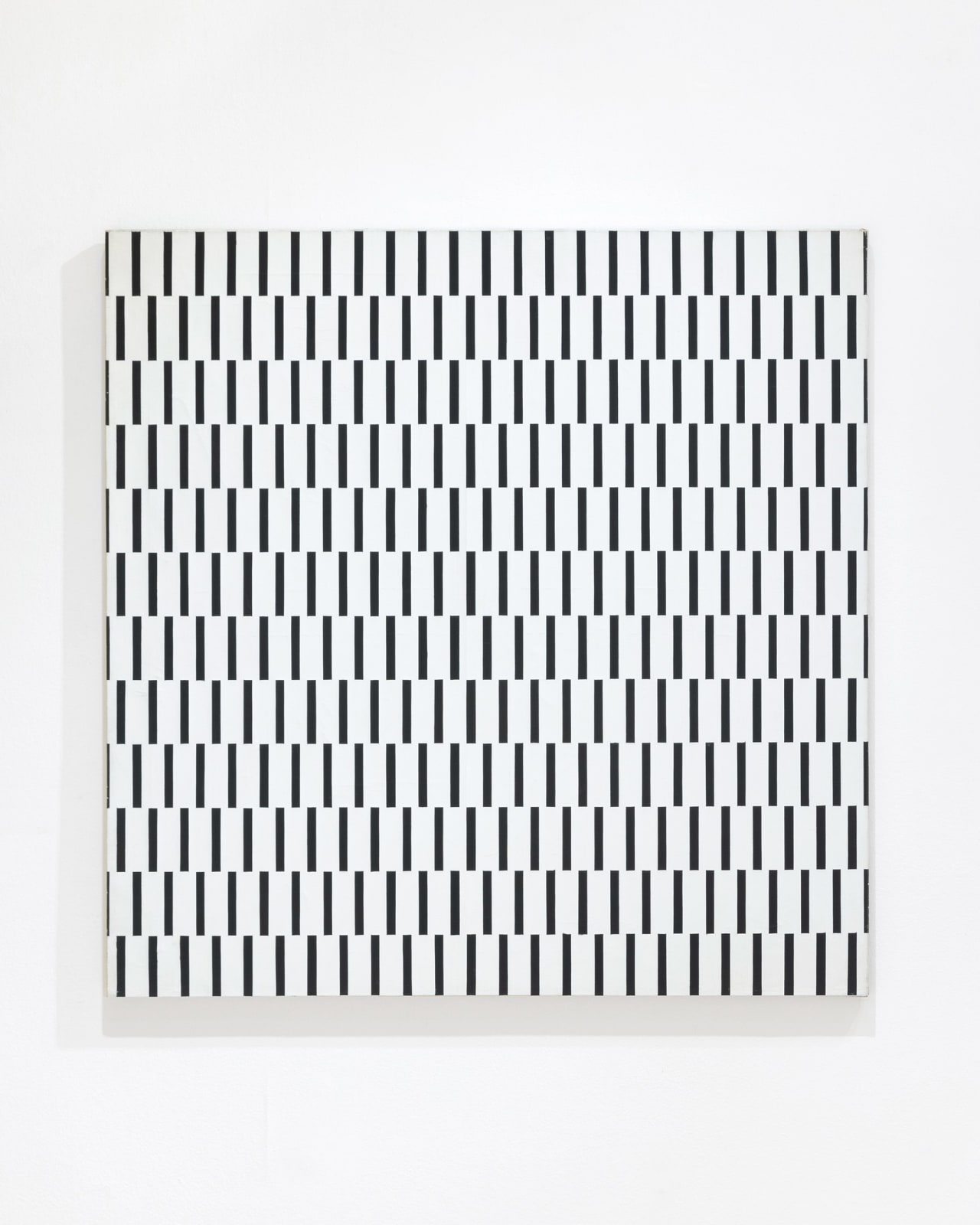 FRANÇOIS MORELLET, Une trame de tirets décalée à 90º, 1970