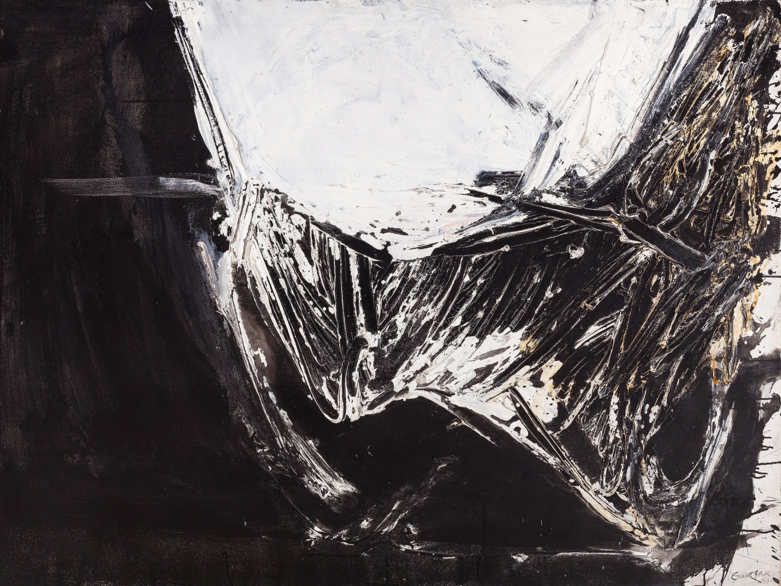 Rafael Canogar, Serie Negra no. 7, 1960