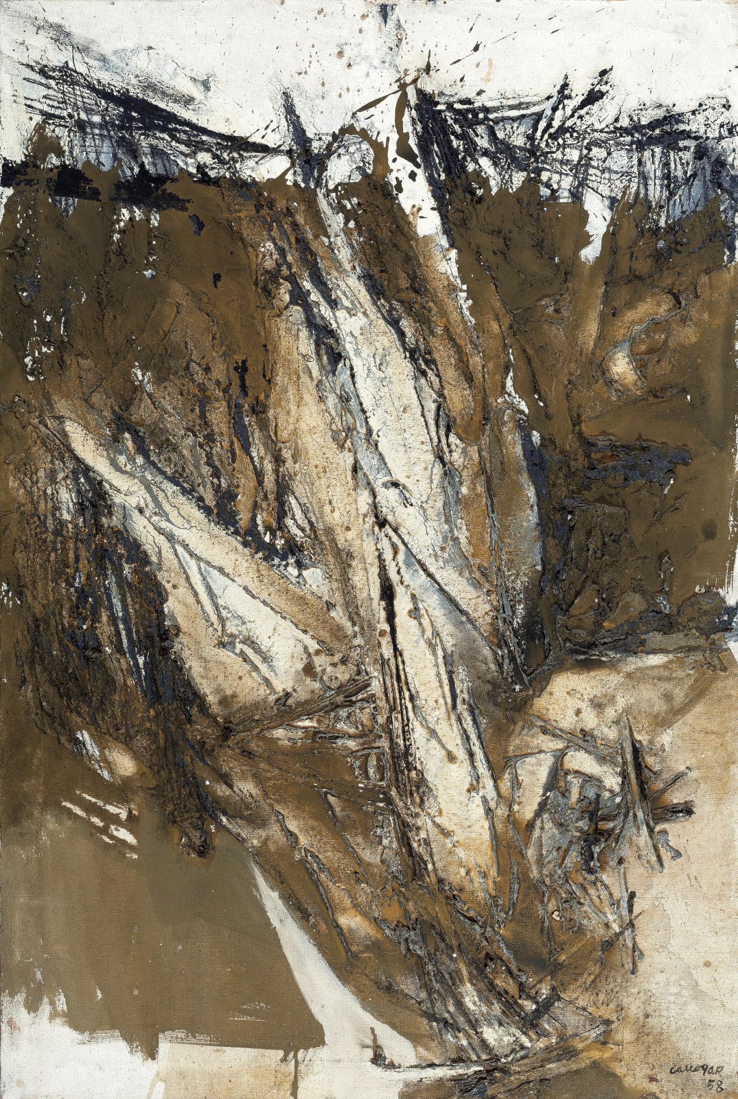 Rafael Canogar, Pintura no. 18, 1958
