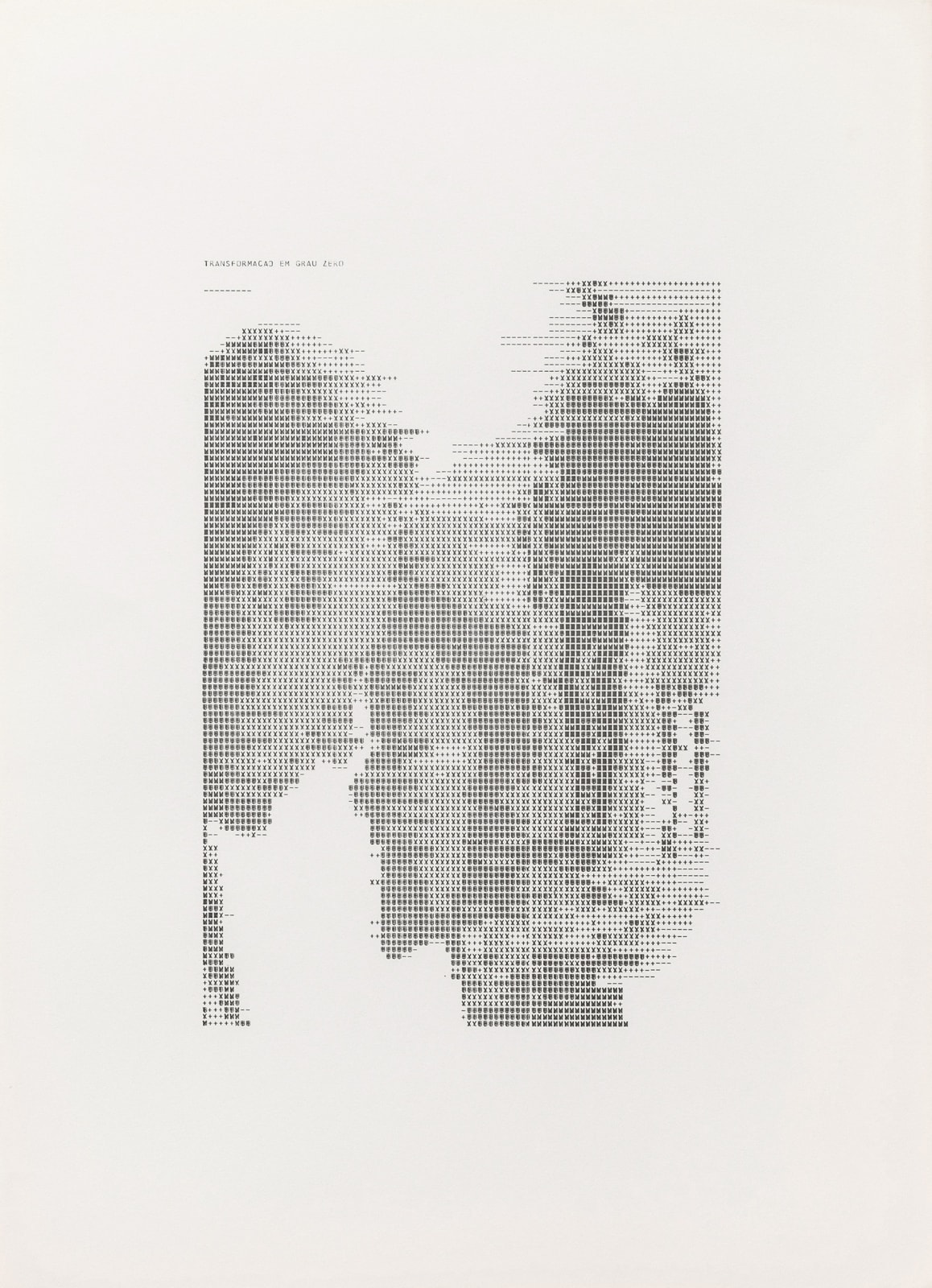 Waldemar Cordeiro, Derivatives of an Image: Transformation in Degree 0, 1969
