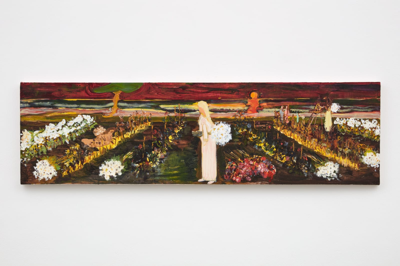 Shanna Waddell, s/heness morning flower farming and moonset painting, 2021