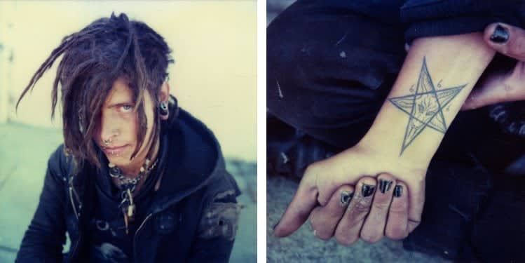 Mike Brodie, Sleepy Chris // Dolores Park // San Francisco, California (diptych), 2005