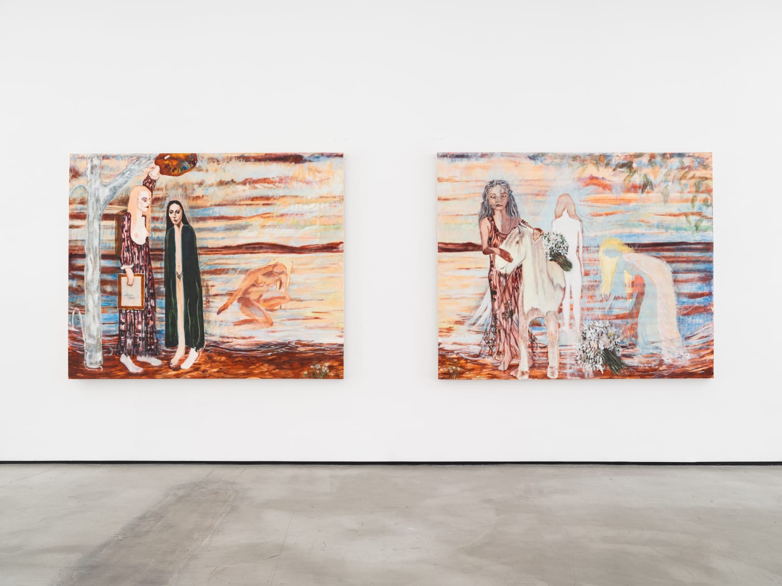 Shanna Waddell, s/heness at waters edge III (diptych), 2021
