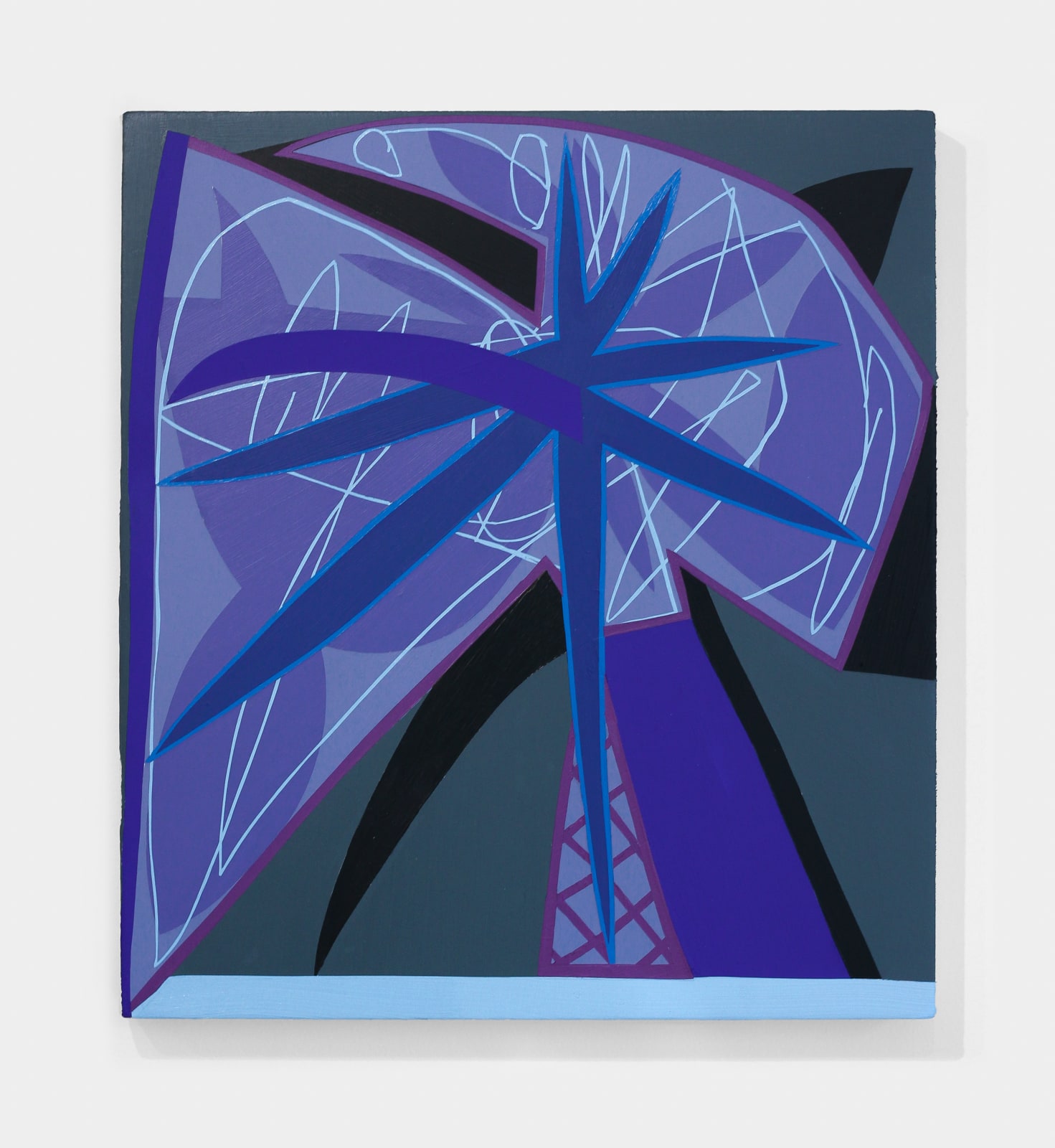 Jonathan Casella, (Blue Sentinel) Bron on ice, 2025