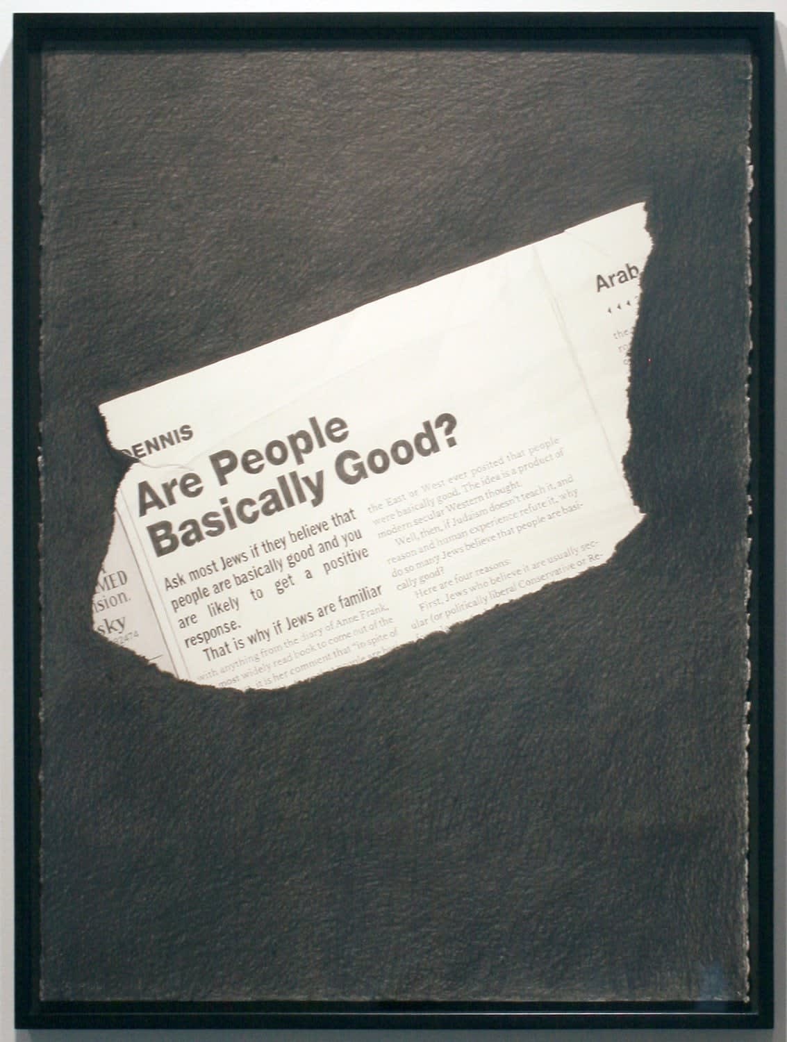 Karl Haendel, Are People Basically Good?, 2011