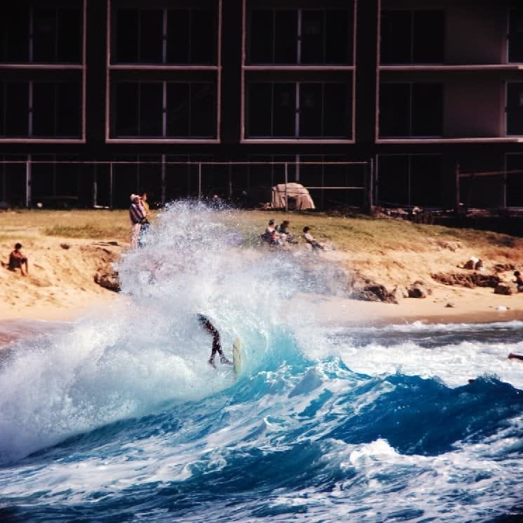 LeRoy Grannis, Makaha Shorebreak (No. 69), 1968