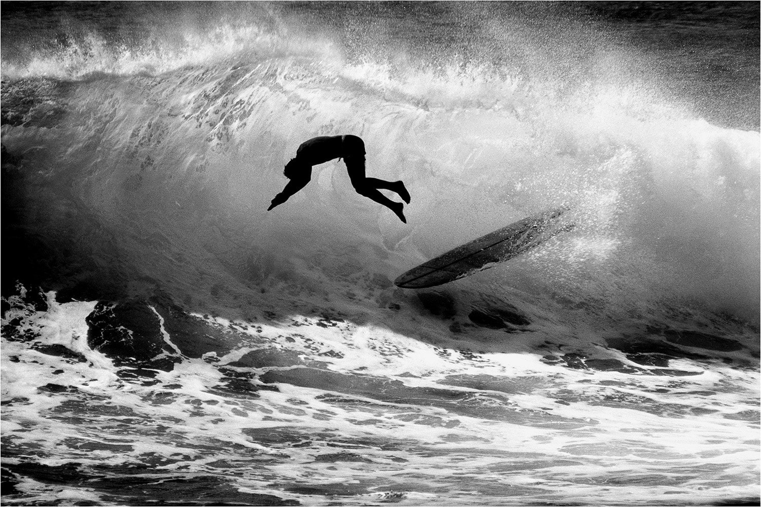LeRoy Grannis, Dive, Makaha, 1964