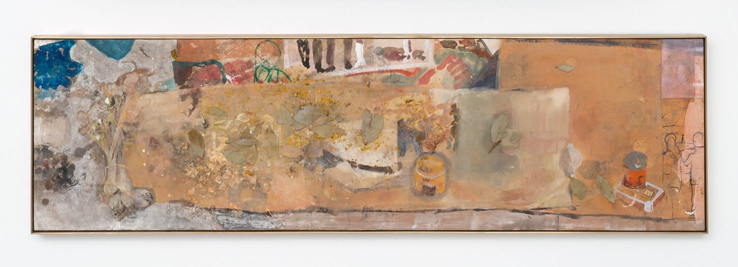 Chase Wilson, Aqueduct/Parade #7 (small canned fish/Georgia O' Keeffe), 2016
