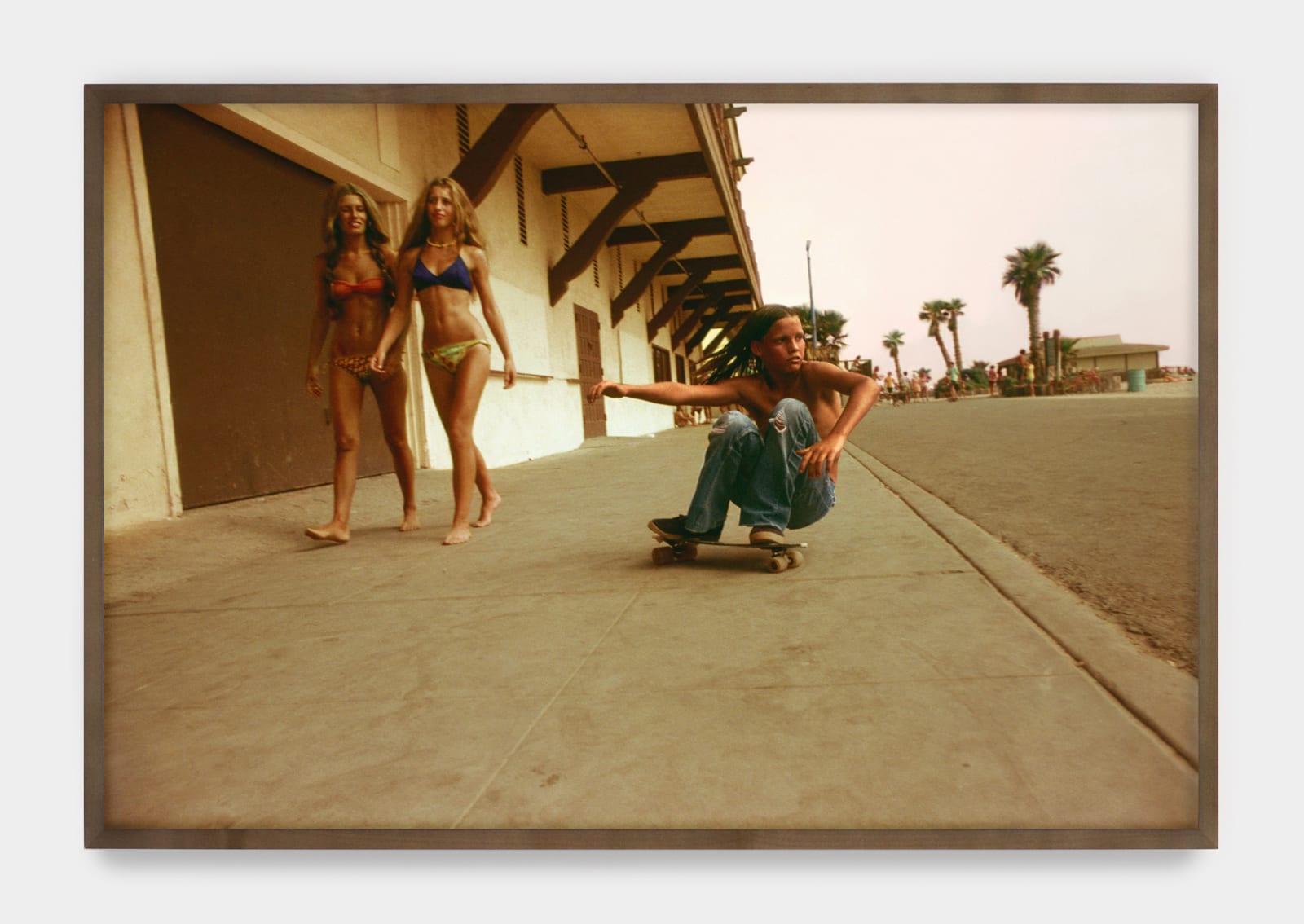 Hugh Holland, Sidewalk Surfer, Huntington Beach, 1976