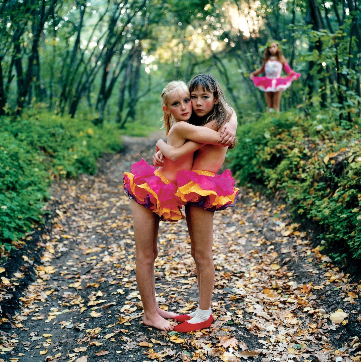 Michal Chelbin, Xenia, Janna and Alona in the Woods, Russia, 2003