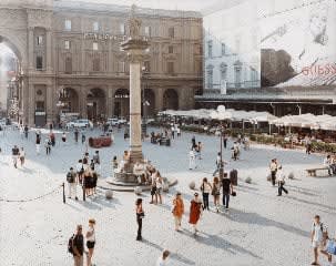 Massimo Vitali, Florence Repubblica Red (#2846), 2007