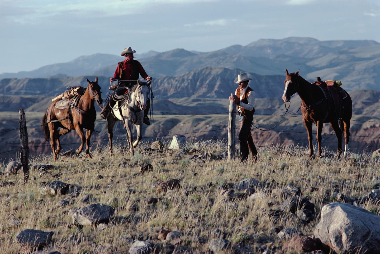 Norm Clasen, Fixin’ Fence, Dubois, WY, 1989