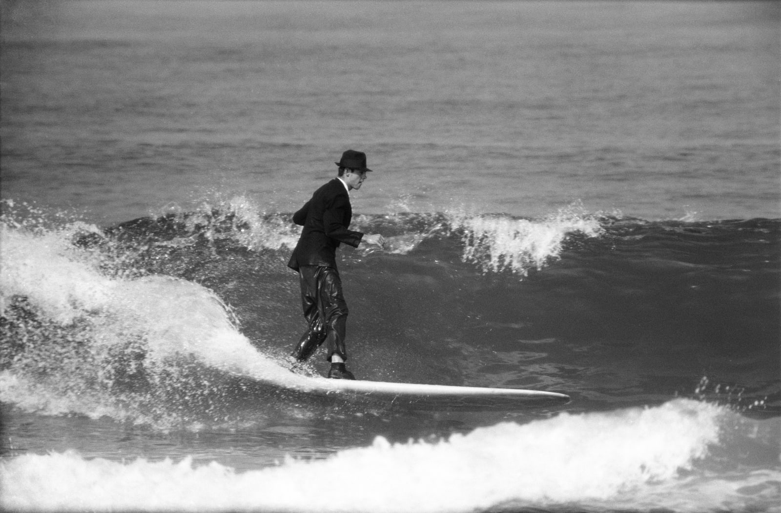 LeRoy Grannis, Ricky Hatch for Jacobs Surf Boards, Hermosa Beach, 1961
