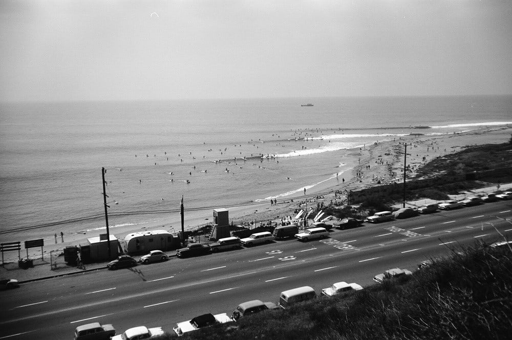 LeRoy Grannis, Uncrowded Day, Malibu, 1965