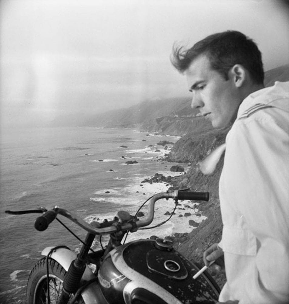 Hunter S. Thompson, Self Portrait, Big Sur on Motorcycle, c. 1960s