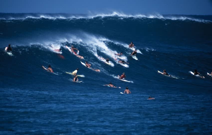 LeRoy Grannis, Mob Scene, Sunset Beach, 1967