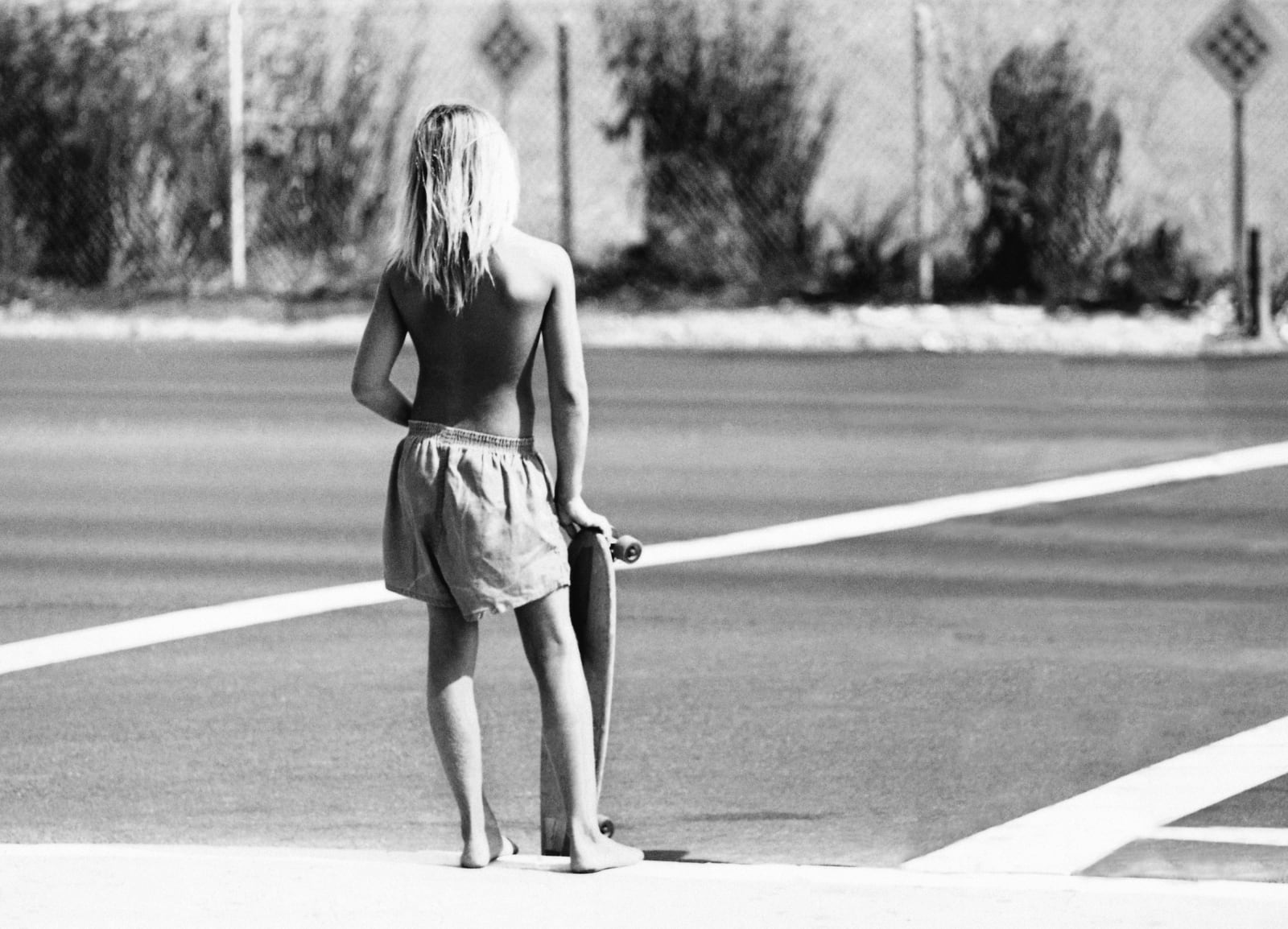 Hugh Holland, Skater Crossing, CA, 1975