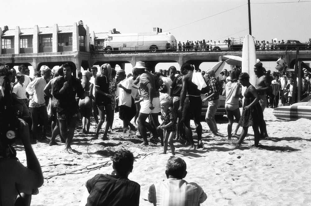 LeRoy Grannis, Beach Stomp, Huntington Beach, 1965