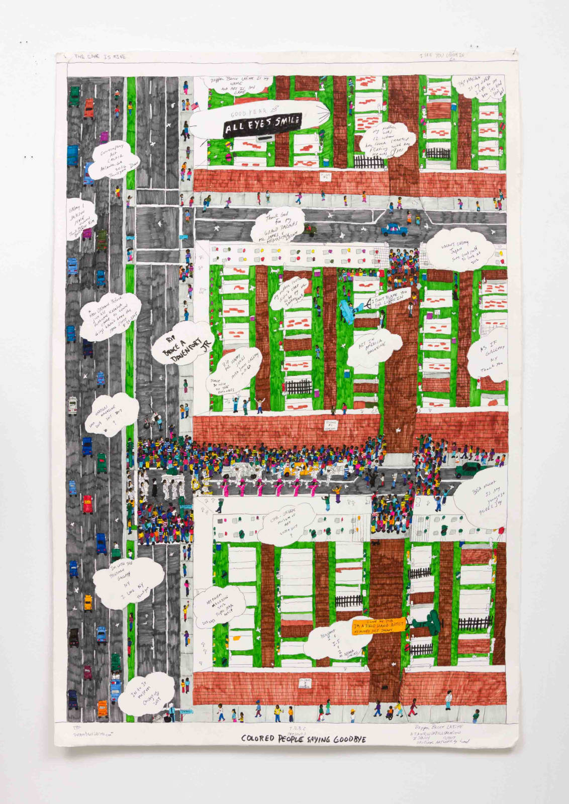 Dapper Bruce Lafitte, T.D.B.C. Presents Colored People Saying Goodbye, 2017