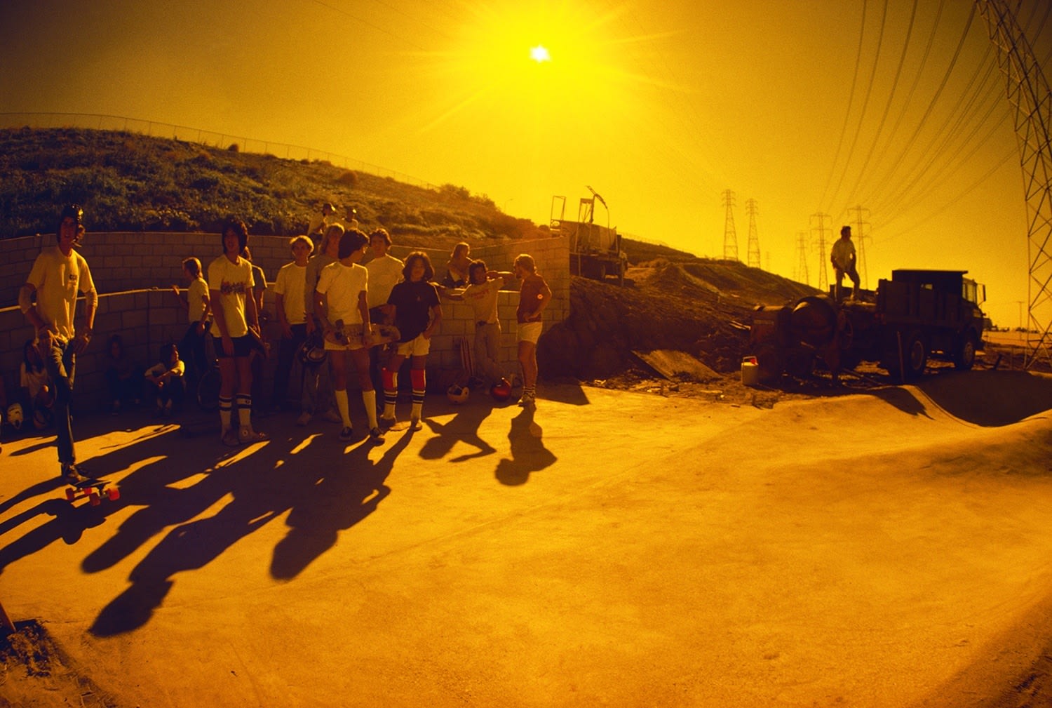 Hugh Holland, Skatepark Construction, Montebello, 1977