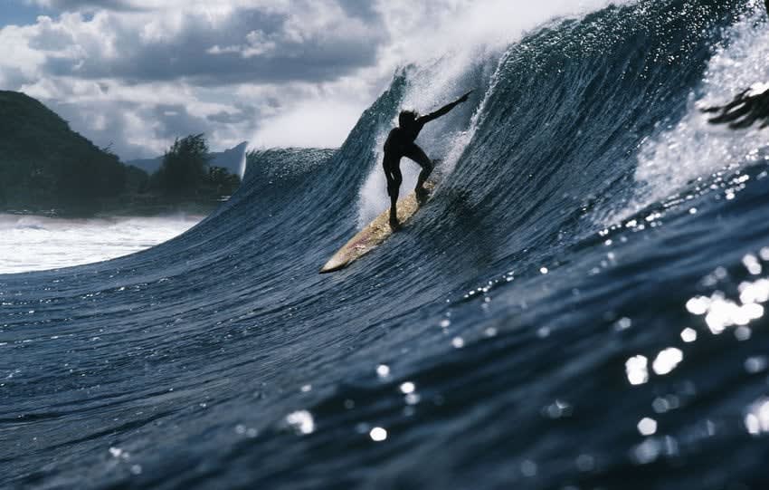 LeRoy Grannis, Rory Russell, Pipeline, Oahu, 1972