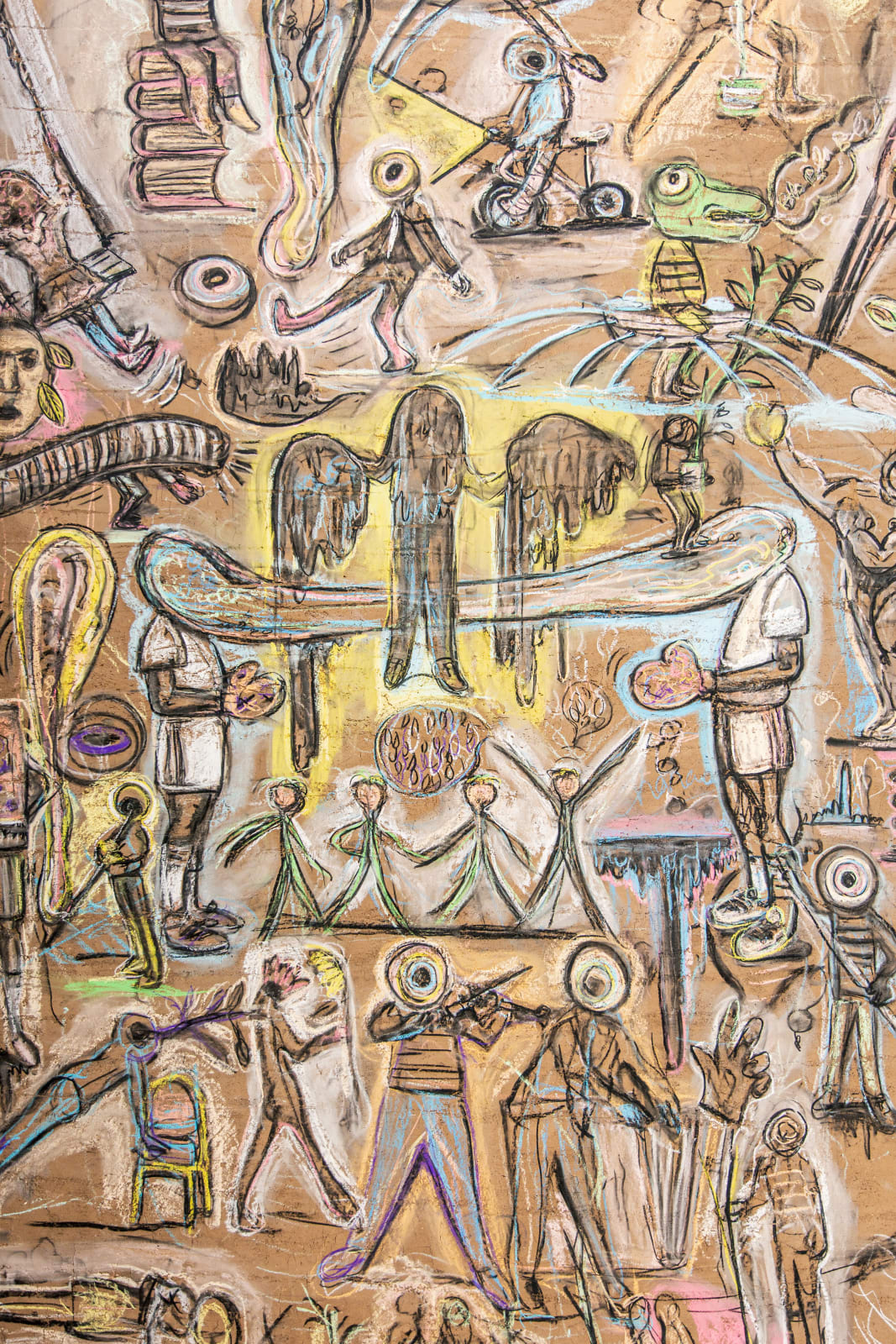 Yassine Balbzioui, Mural in situ at MCC GALLERY, 2022
