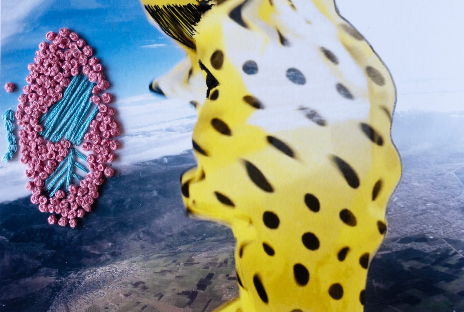Malika Sqalli, Dreams in pink and blue, 2024