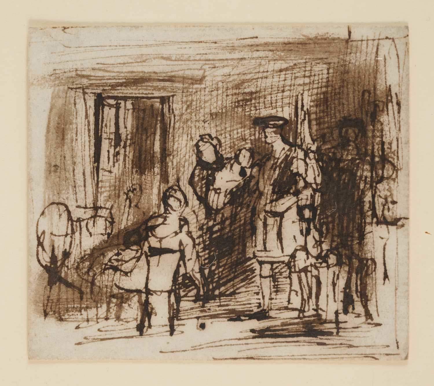 Sir David Wilkie RA, Figures in an Interior