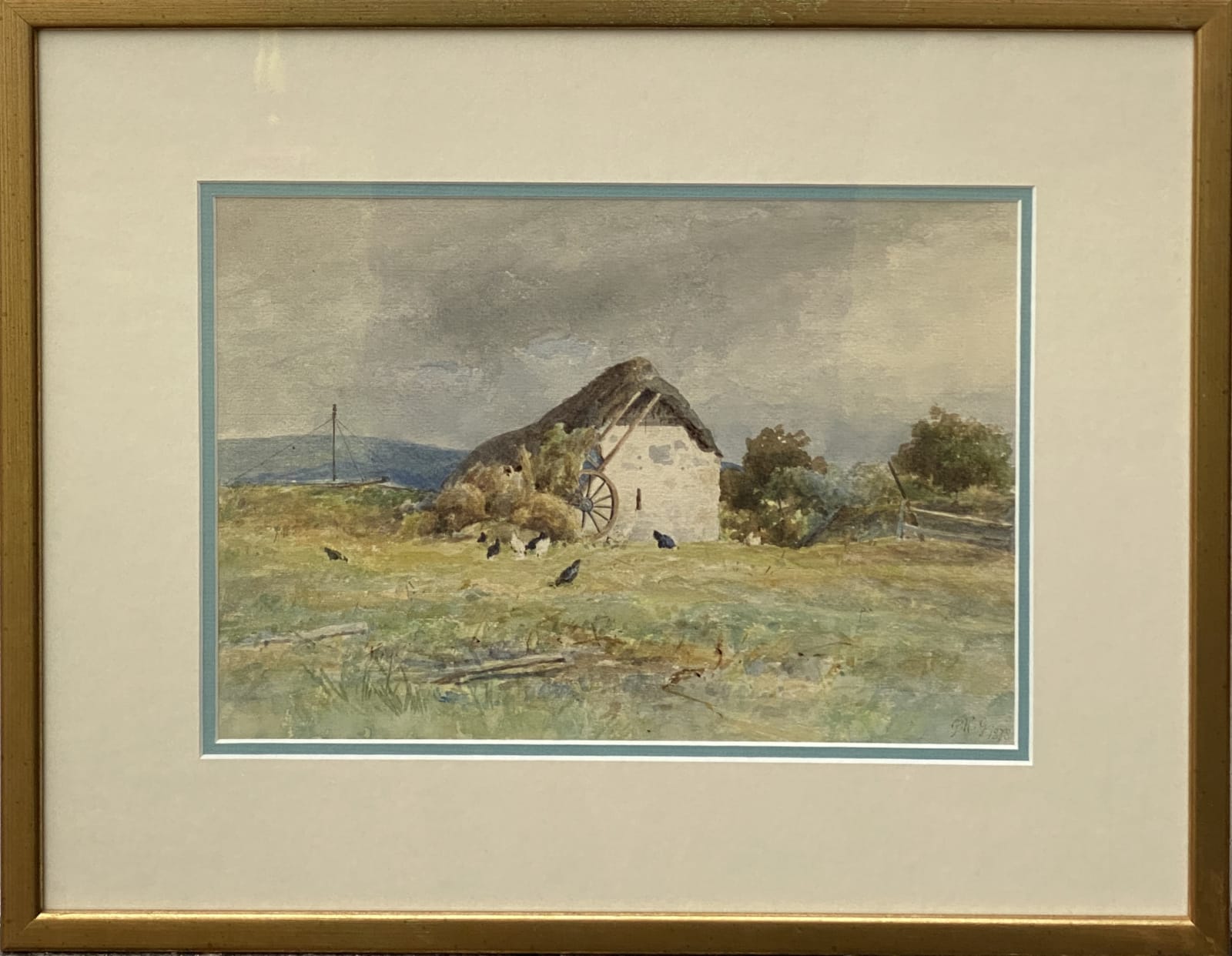 George Russell Gowans RSW, Farm Scene