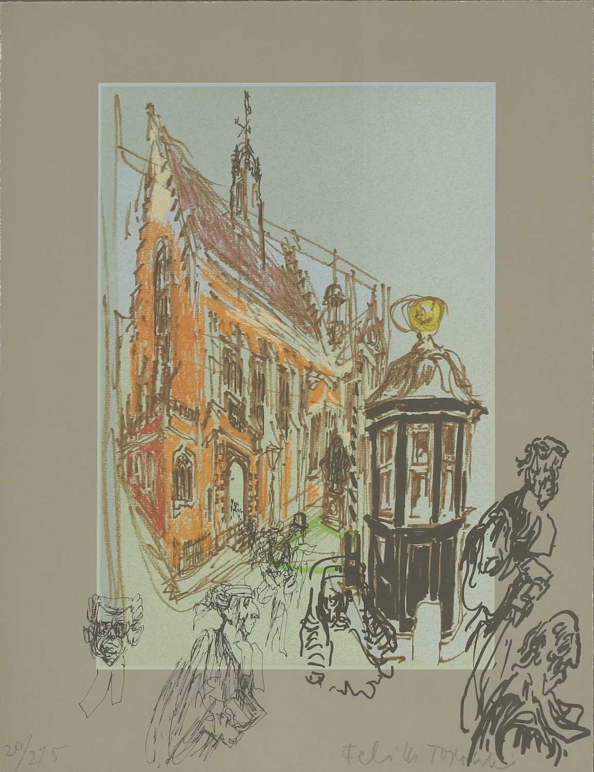 Feliks Topolski RA, Inns of Court; Inner Temple; Middle Temple; Gray's Inn