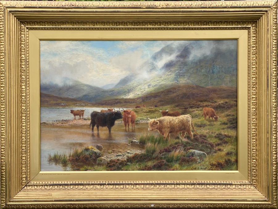 Louis Bosworth Hurt, Cattle by the Loch